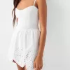 Die-cut flared mini dress Die-cut flared mini dress