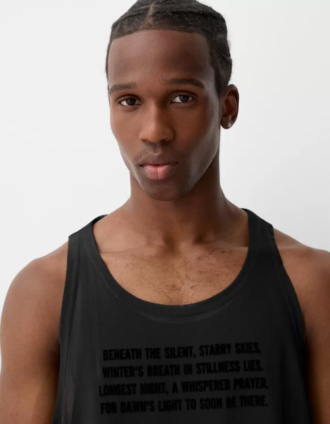 Double layer strappy T-shirt Double layer strappy T-shirt