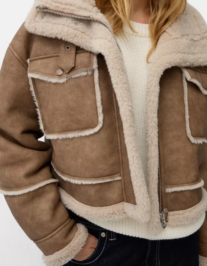 Double-sided faux leather jacket Double-sided faux leather jacket