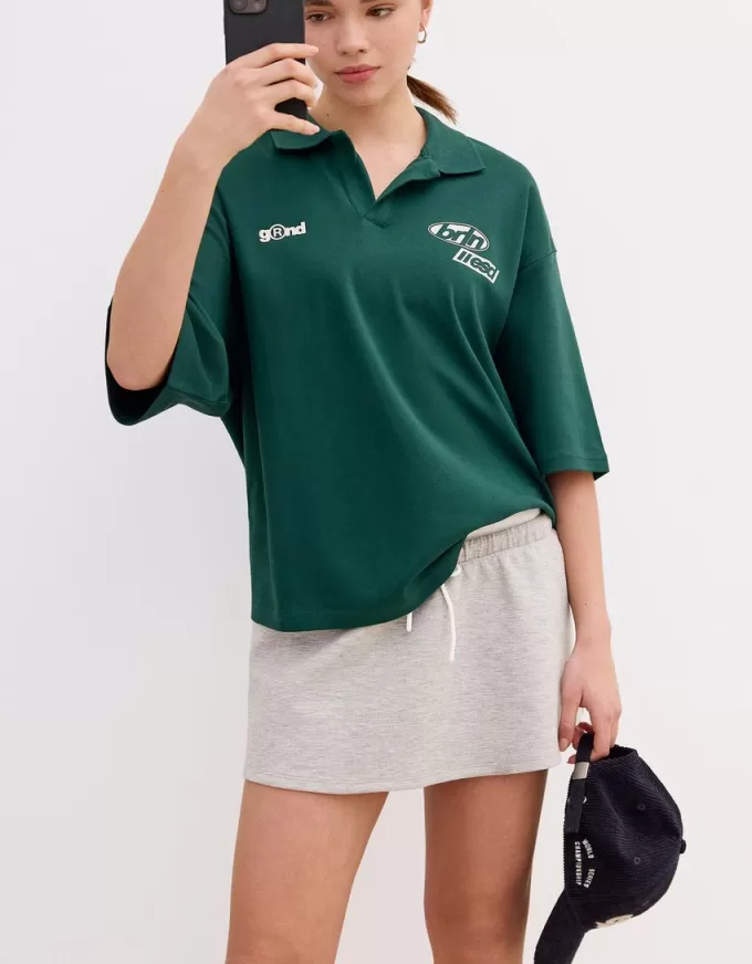 Double-waist mini skirt Double-waist mini skirt