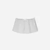 Double-waist mini skirt Double-waist mini skirt