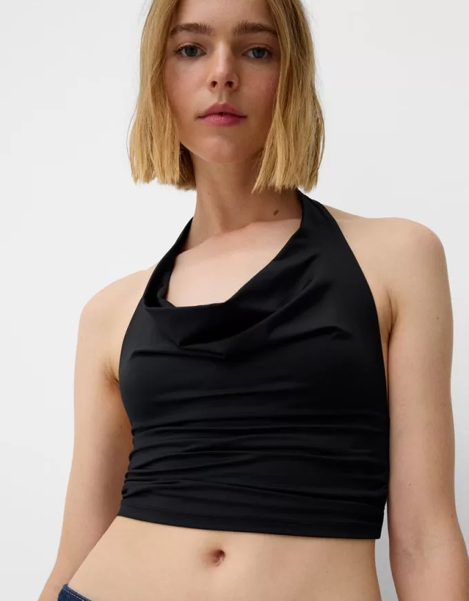 Draped halter top Draped halter top