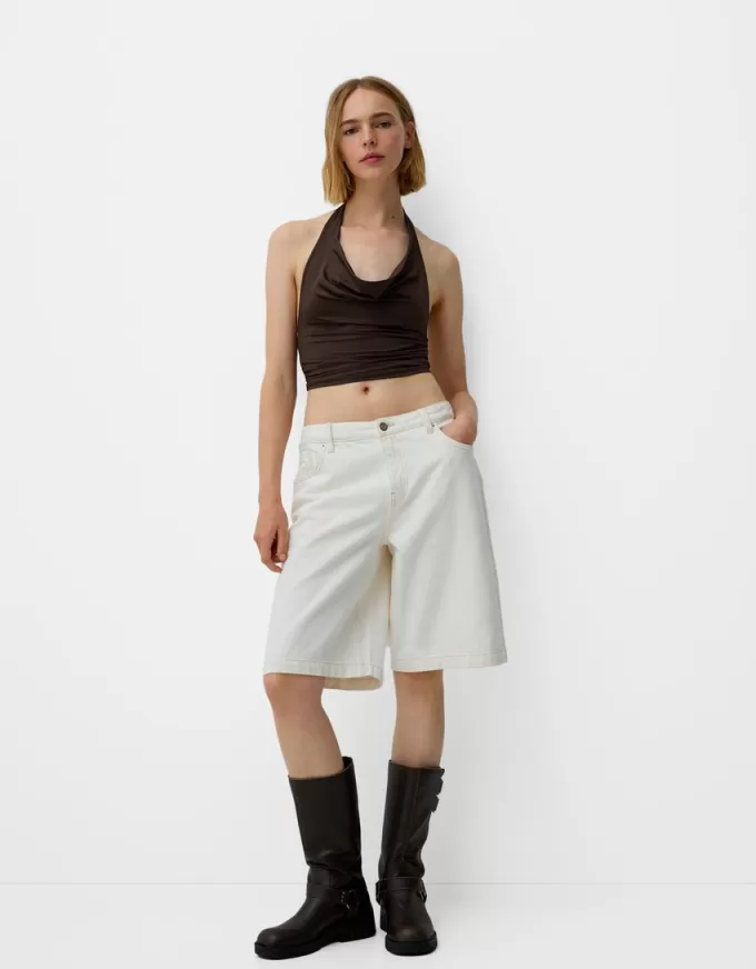 Draped halter top Draped halter top