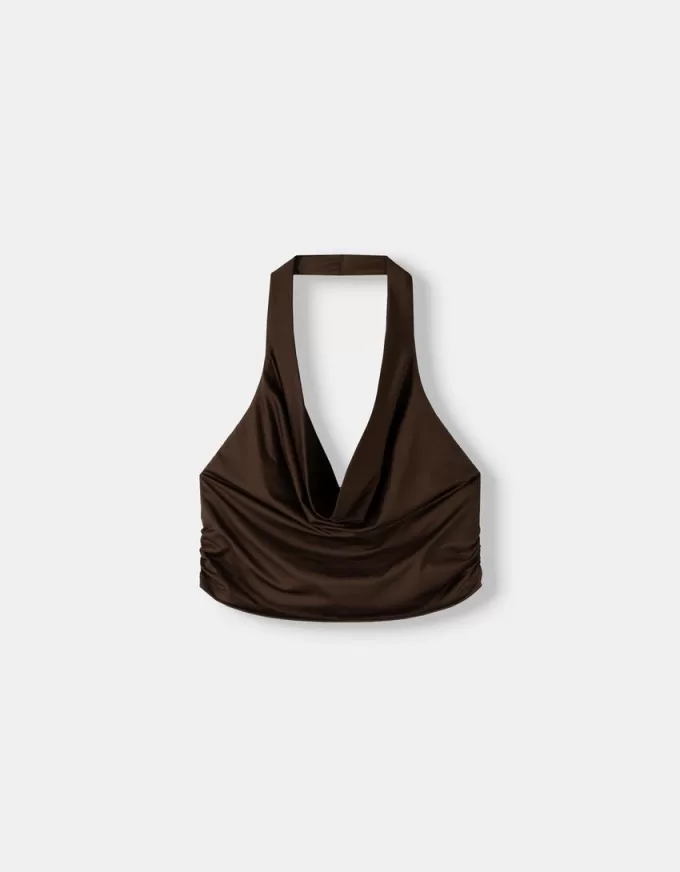 Draped halter top Draped halter top