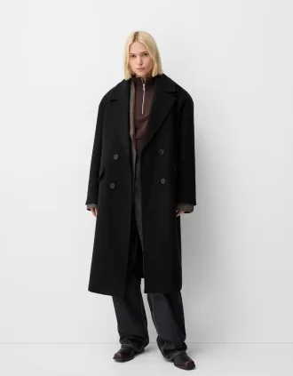 Drop shoulder coat