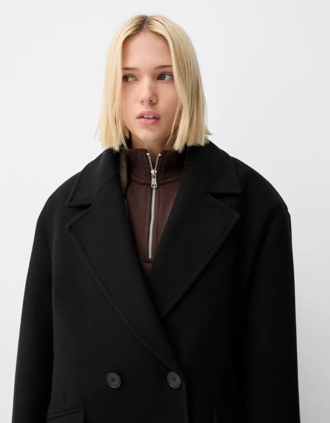 Drop shoulder coat Drop shoulder coat