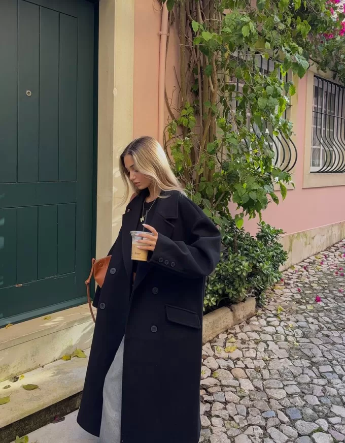 Drop shoulder coat Drop shoulder coat