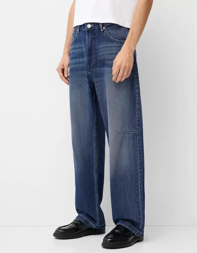Embroidered baggy jeans Embroidered baggy jeans