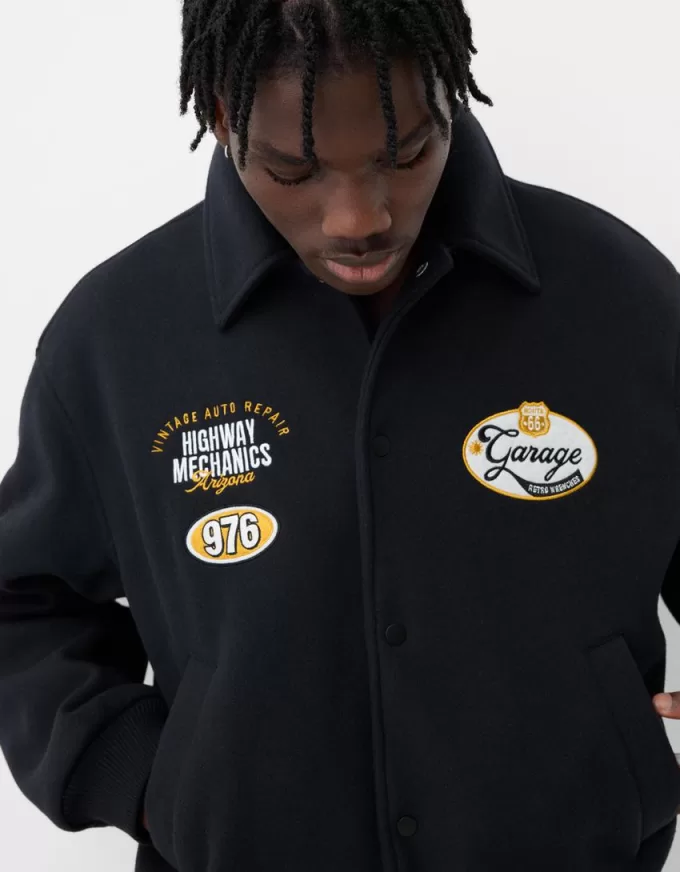 Embroidered felt texture jacket Embroidered felt texture jacket