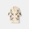 Embroidered short sleeve shirt