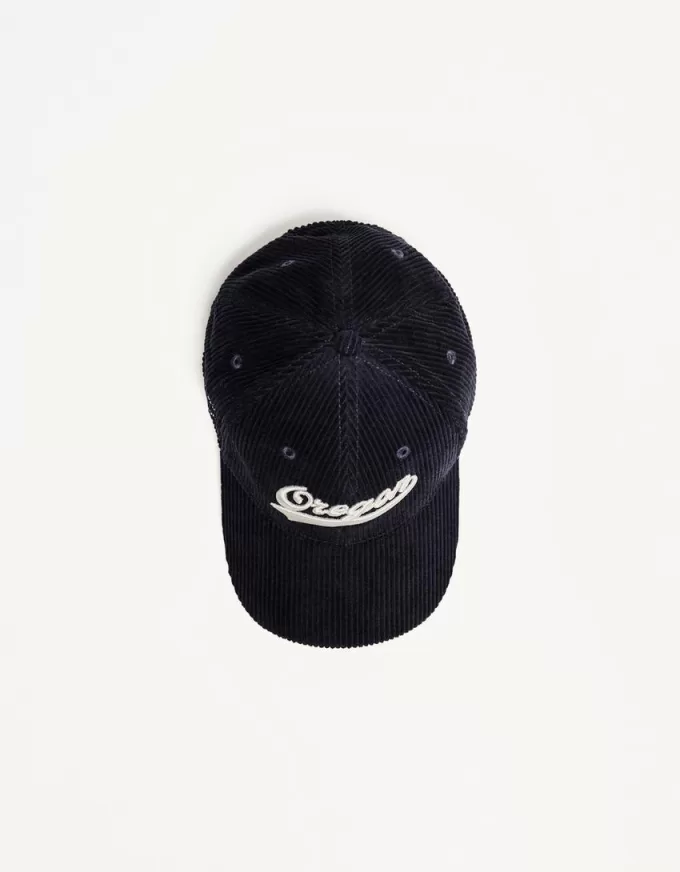 Embroidered sporty corduroy cap Embroidered sporty corduroy cap