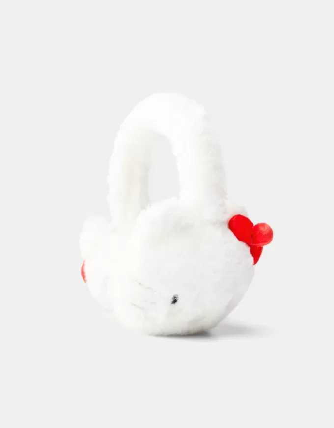 Faux fur Hello Kitty earmuffs Faux fur Hello Kitty earmuffs