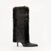 Faux fur high-heel boots Faux fur high-heel boots