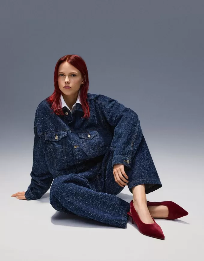 Faux fur kitten-heel slingback shoes Faux fur kitten-heel slingback shoes