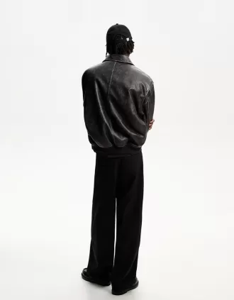 Faux leather bomber jacket Faux leather bomber jacket