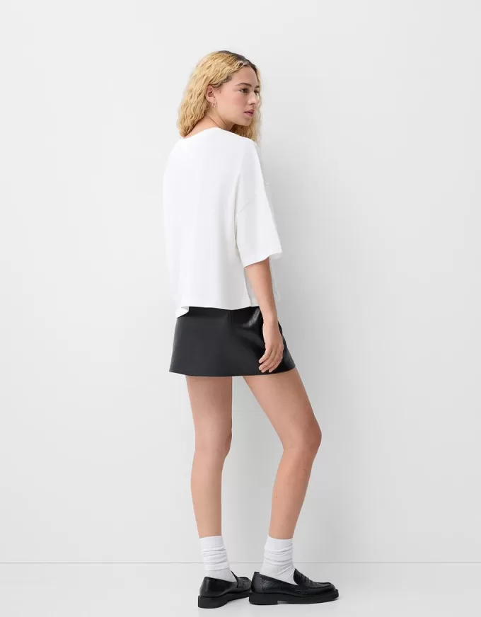 Faux leather mini skirt Faux leather mini skirt