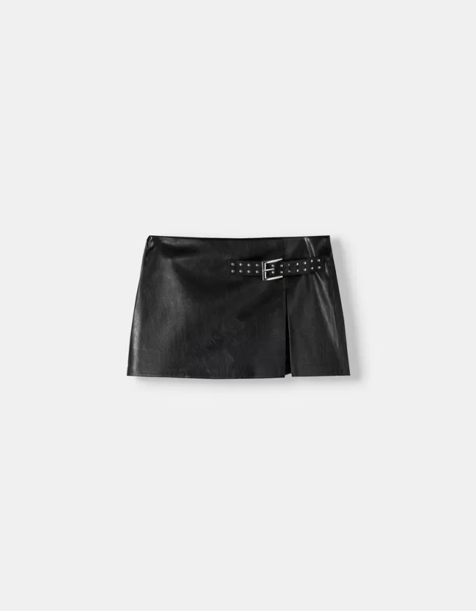 Faux leather mini skirt Faux leather mini skirt
