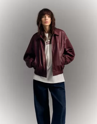 Faux leather oversize jacket Faux leather oversize jacket