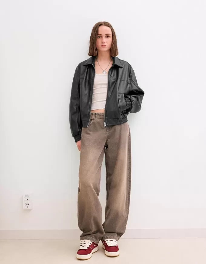 Faux leather oversize jacket Faux leather oversize jacket