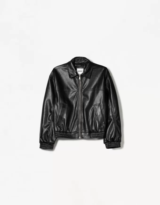 Faux leather oversize jacket Faux leather oversize jacket