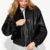 Faux leather oversize jacket Faux leather oversize jacket