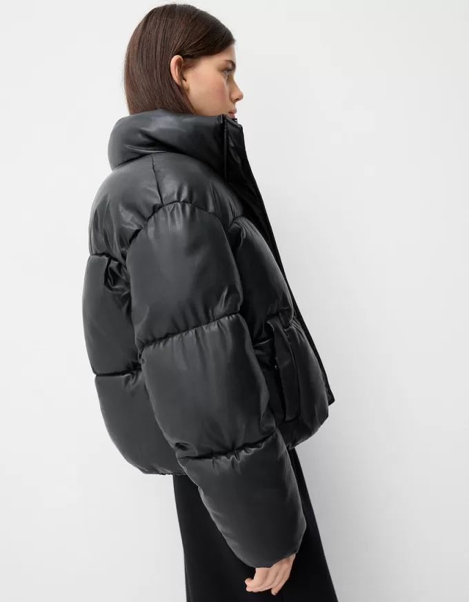 Faux leather puffer jacket Faux leather puffer jacket