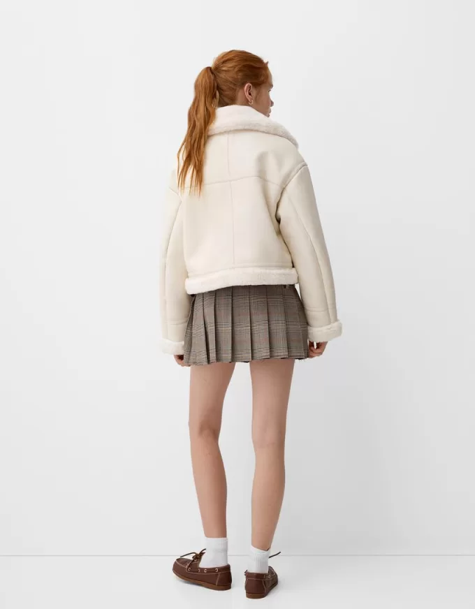 Faux shearling biker jacket Faux shearling biker jacket