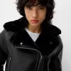 Faux shearling biker jacket Faux shearling biker jacket