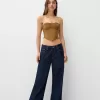 Faux suede bandeau top Faux suede bandeau top