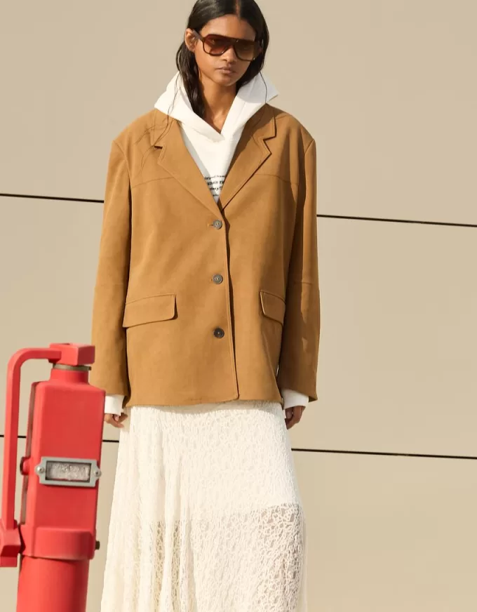 Faux suede blazer Faux suede blazer