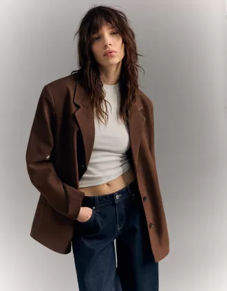 Faux suede blazer Faux suede blazer