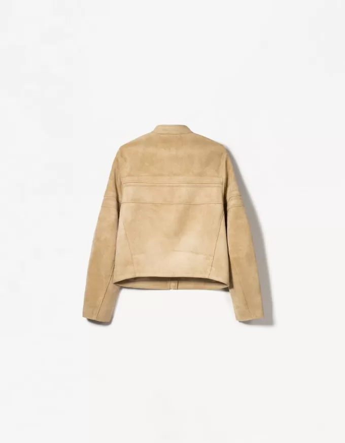 Faux suede jacket