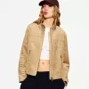 Faux suede jacket