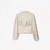 Faux suede jacket with fringing