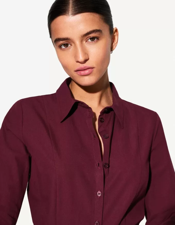 Fitted shirt with flared sleeves Fitted shirt with flared sleeves