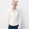 Fitted shirt with flared sleeves Fitted shirt with flared sleeves