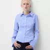 Fitted shirt with flared sleeves Fitted shirt with flared sleeves