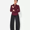 Fitted shirt with flared sleeves Fitted shirt with flared sleeves