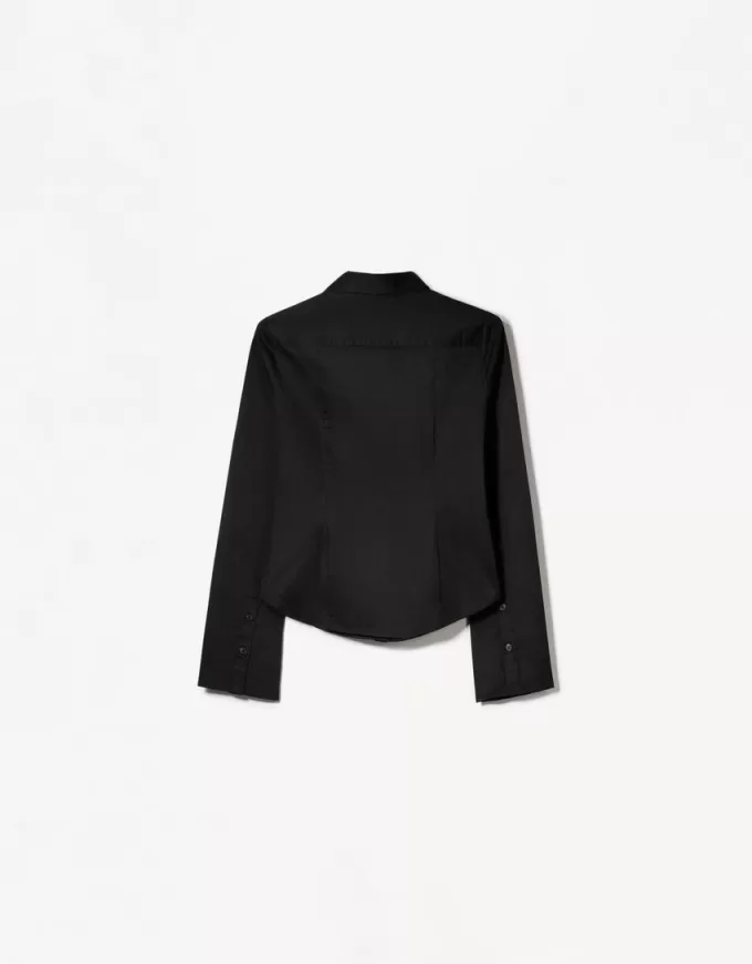 Fitted shirt with flared sleeves Fitted shirt with flared sleeves