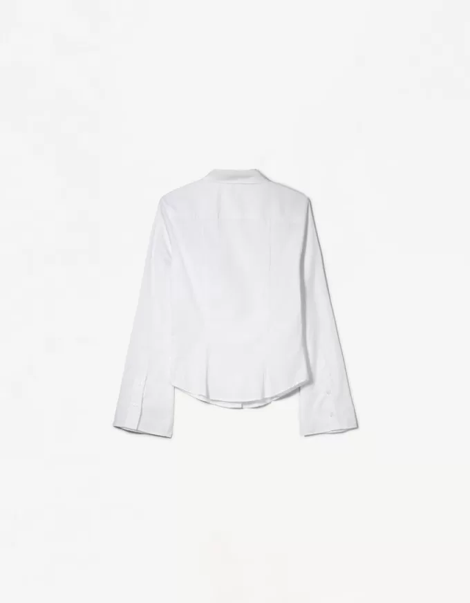 Fitted shirt with flared sleeves Fitted shirt with flared sleeves