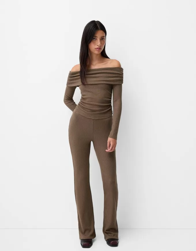 Flared ribbed culottes Flared ribbed culottes