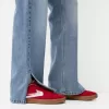Flared split-hem jeans