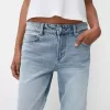 Flared split-hem jeans