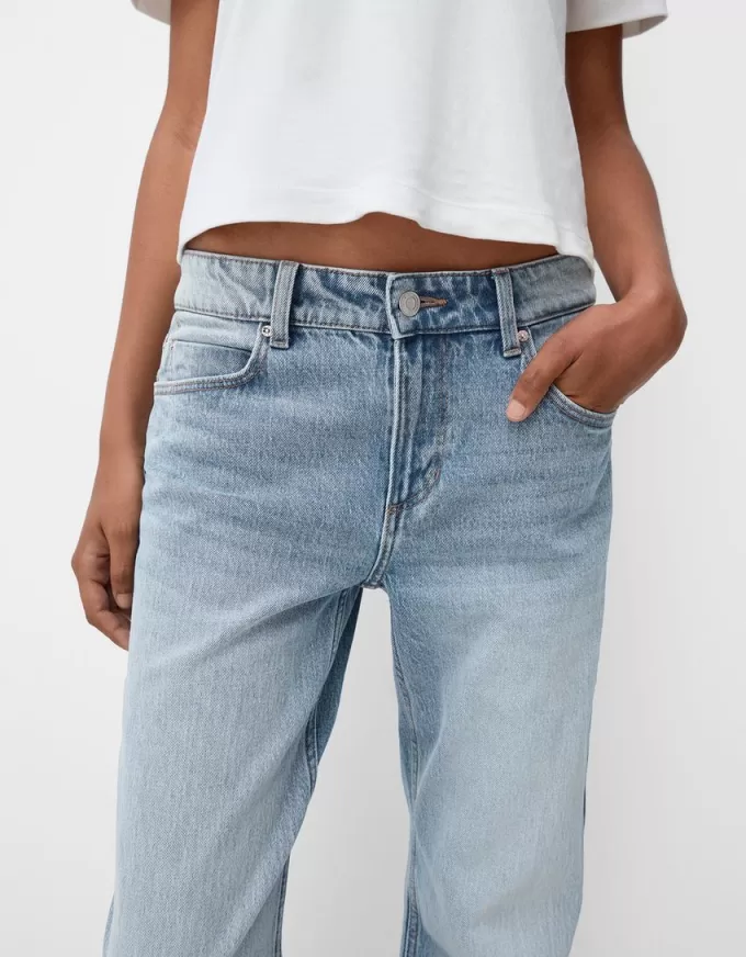 Flared split-hem jeans