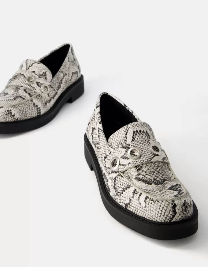 Flat animal-print loafers Flat animal-print loafers