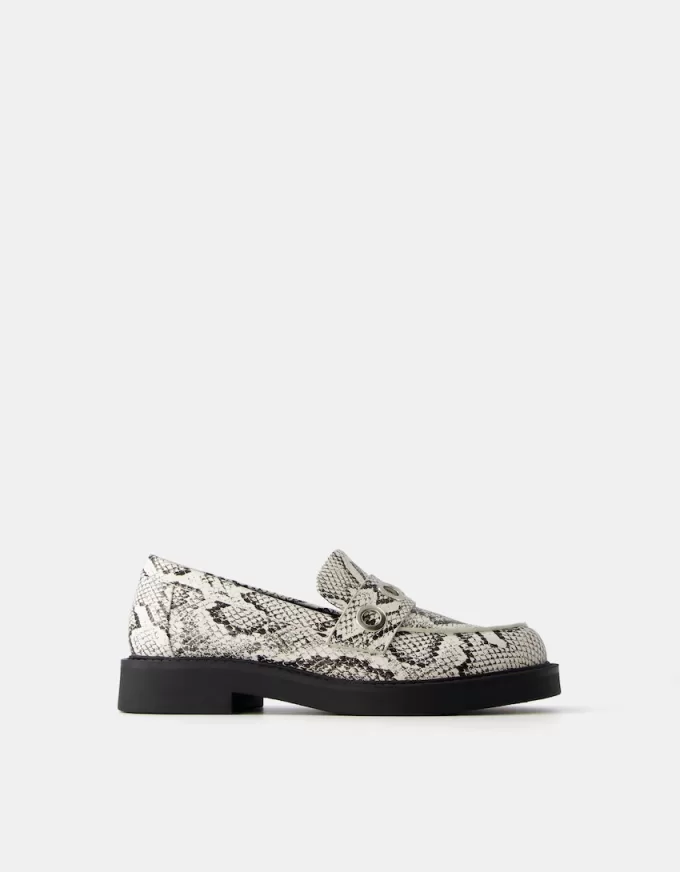 Flat animal-print loafers Flat animal-print loafers