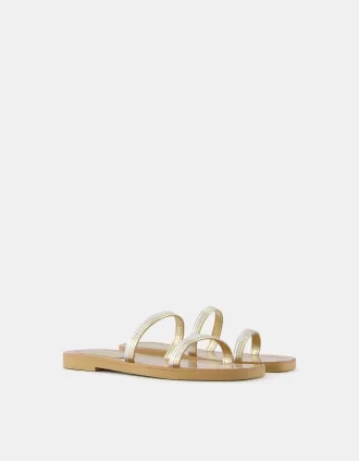 Flat multi strap sandals