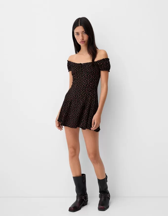 Floral print mini dress Floral print mini dress