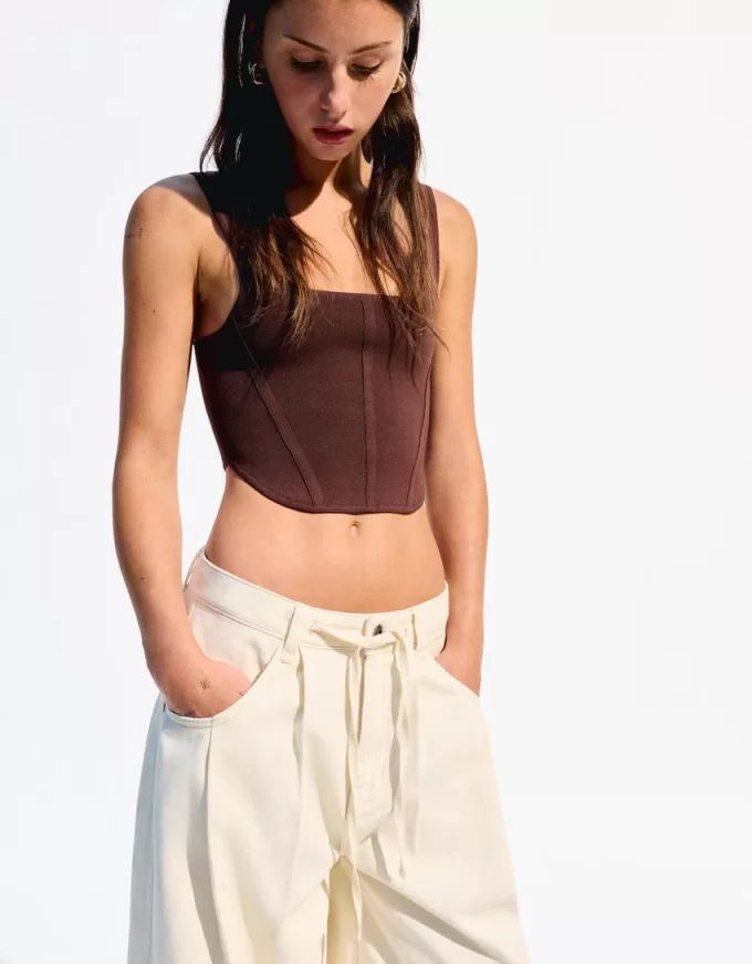 Flowing pants with darts Flowing pants with darts