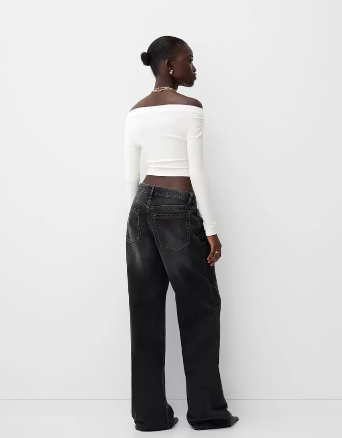 Gathered Bardot sweater Gathered Bardot sweater